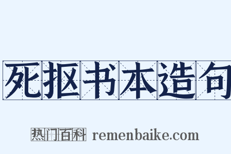 死抠书本造句是什么意思的图片